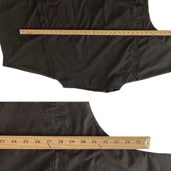 CREARE Top One Size Asymmetrical Lagenlook Black Polka Dot Pattern Blouse Shirt - Picture 8 of 11